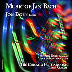 Music of Jan Bach CD image