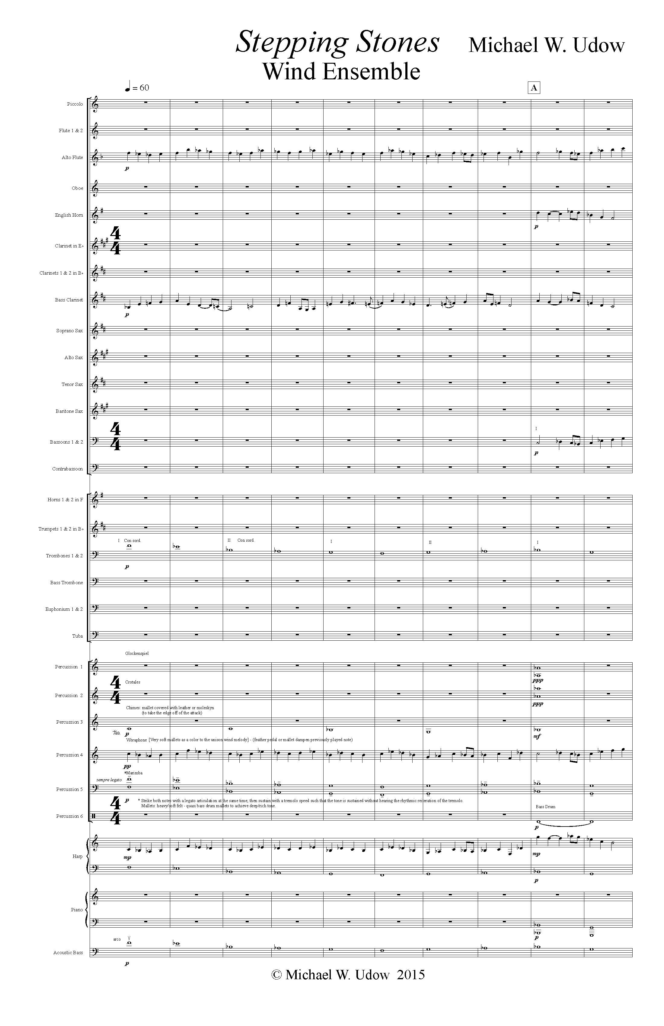 Stepping Stones - Wind Ensemble MASTER SCORE  3